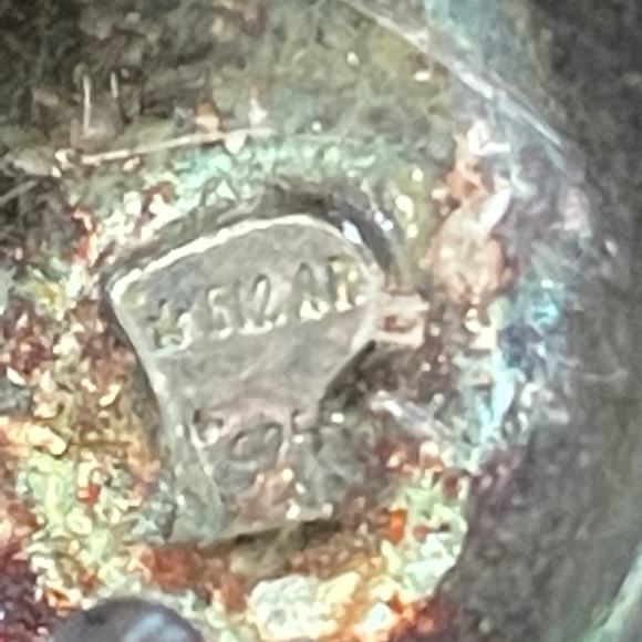 Vintage Chunky Sterling Silver 925 Dangling Earrings Italy 80's - Picture 8 of 10